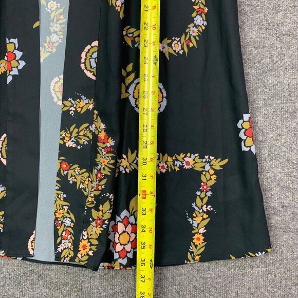 Modcloth Womens Large Florals Kimono Topper Open Front Black Floral - Picture 5 of 11